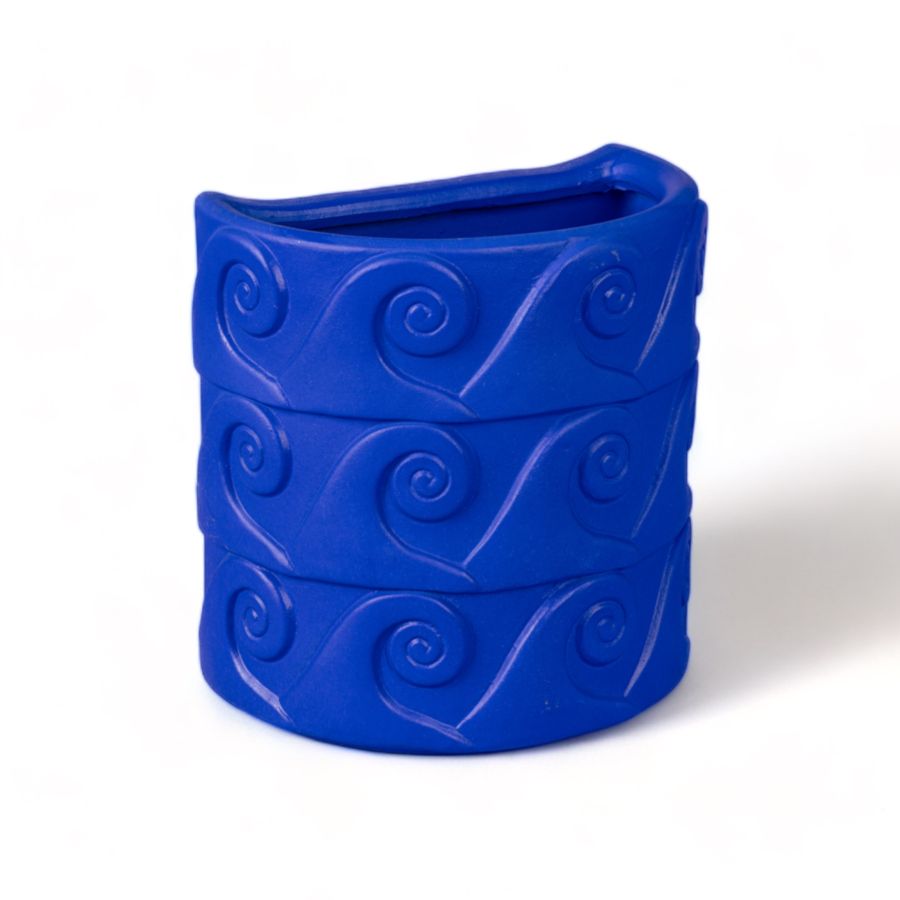 Seletti Terracotta Wall Vase Onde Blue Promozione Limitata