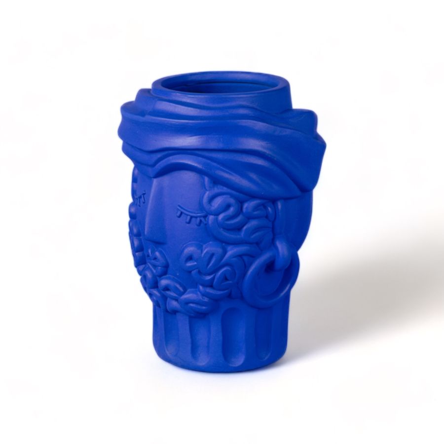 Seletti Terracotta Vase Man Blue Prezzo Ridotto