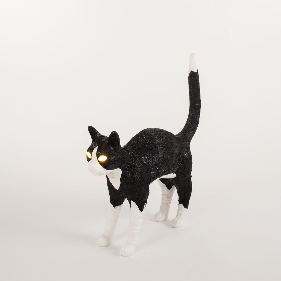 Seletti Jobby The Cat Black & White Presa