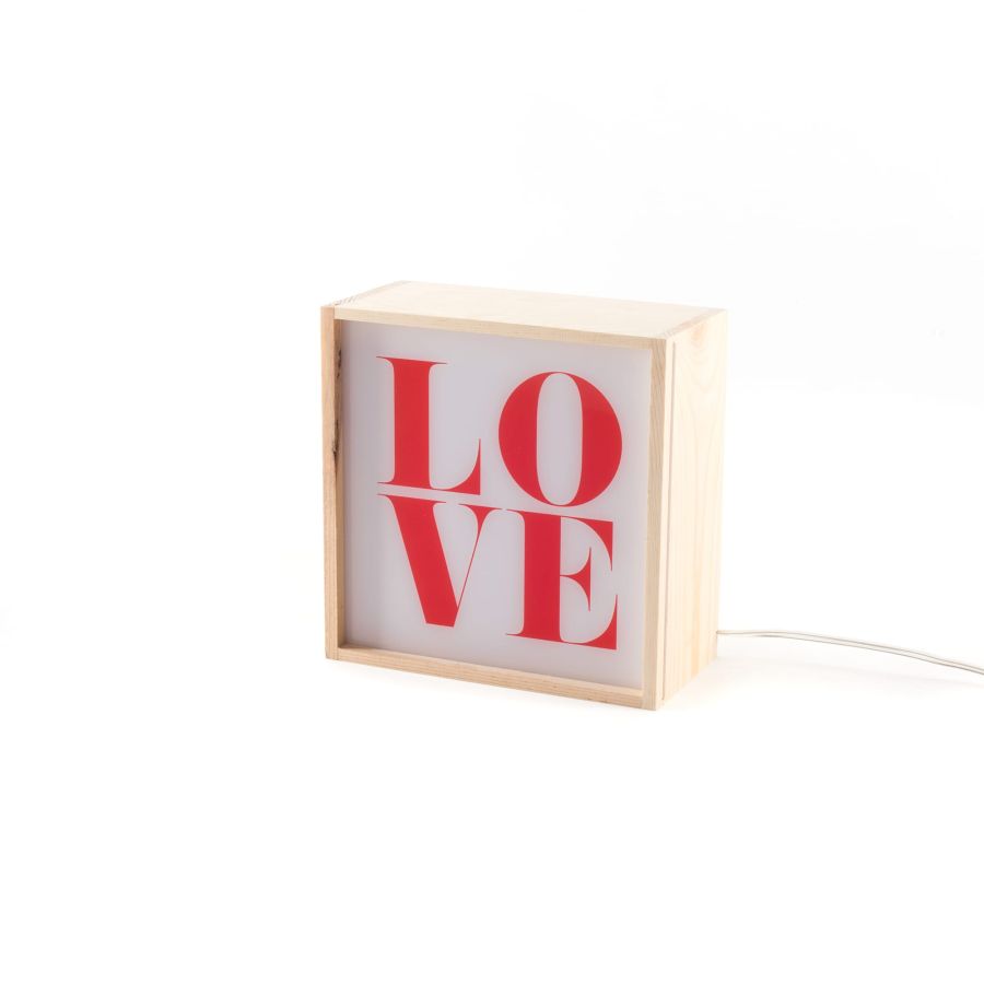Seletti Lighthink Box Change your Mind / Love / Soul Food In Linea