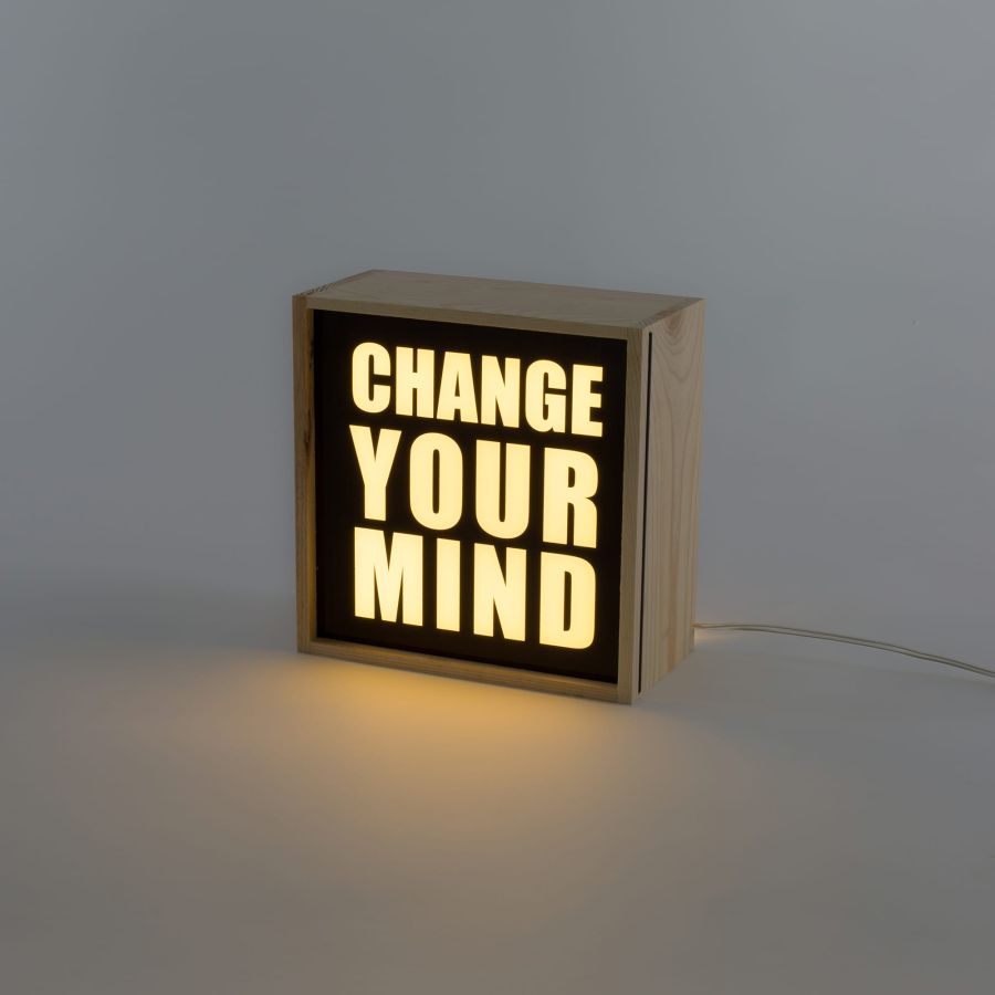 Seletti Lighthink Box Change your Mind / Love / Soul Food In Linea