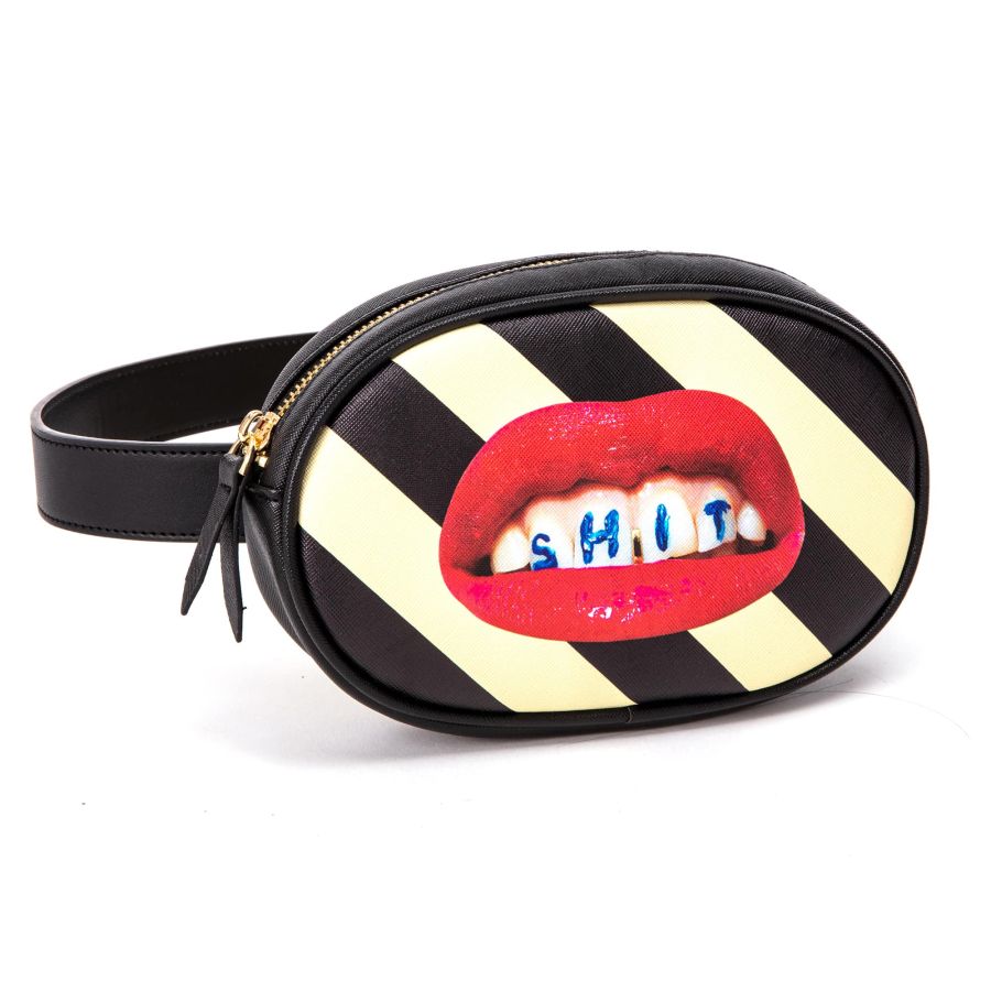 Seletti Waist Bag Shit Striped Online Outlet