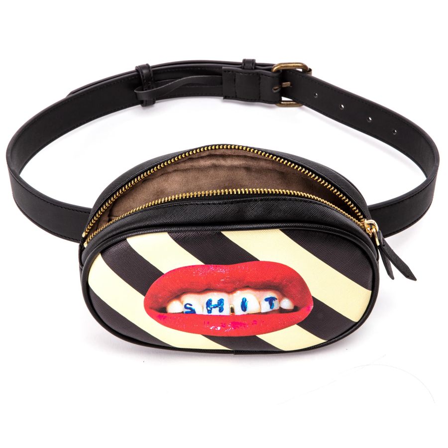 Seletti Waist Bag Shit Striped Online Outlet