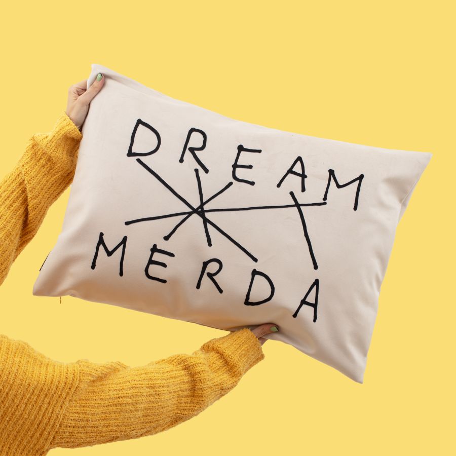 Seletti Cushion Dream-Merda Black Promozione